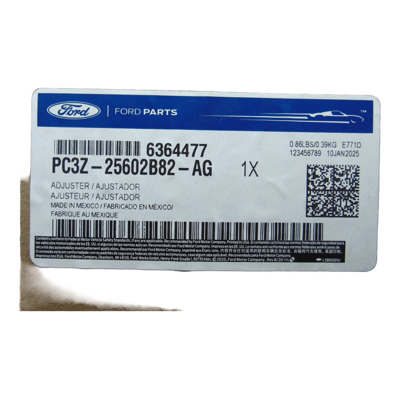 Ajustador De Altura Del Cinturon De Seguridad Original Ford