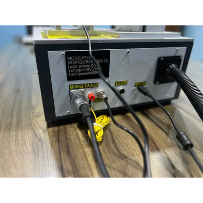 Maquina Grabado Láser Fibra 30w Metales Con Rotatorio