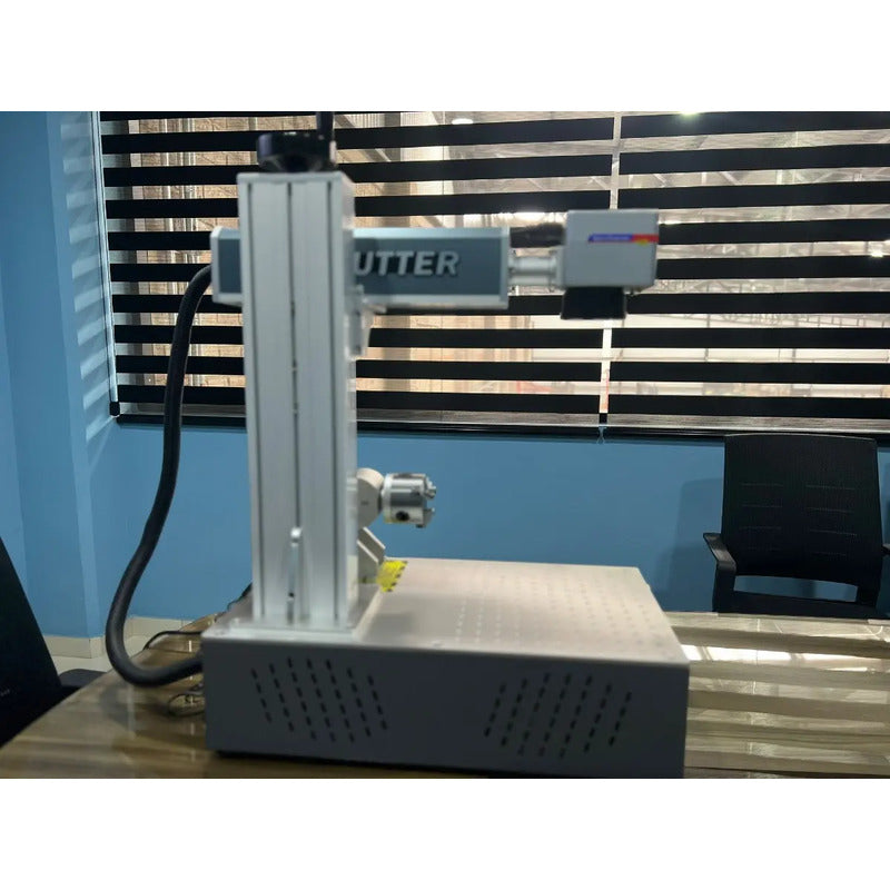 Maquina Grabado Láser Fibra 30w Metales Con Rotatorio
