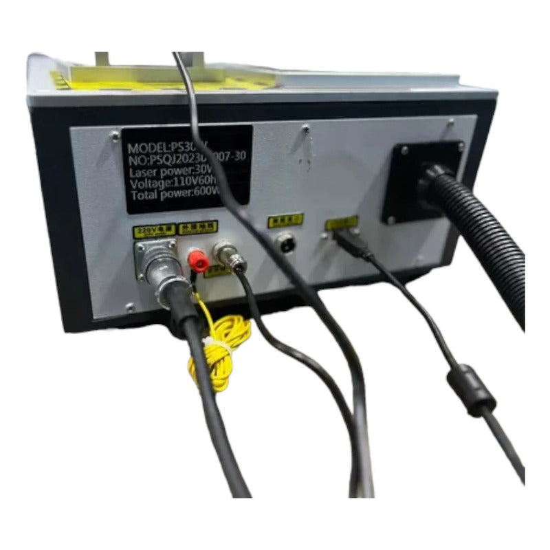 Cnc Maquina Grabado Láser Fibra 30w Metales Con Rotatorio